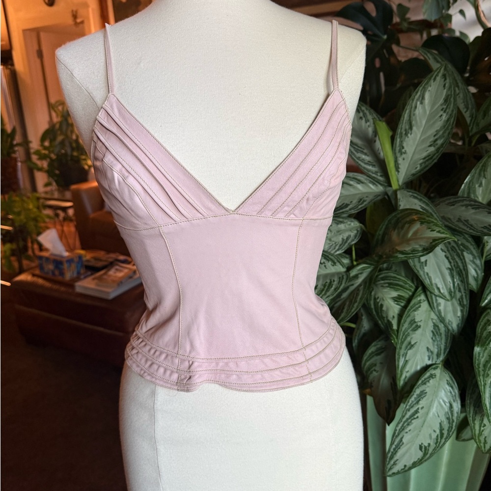 Vintage Emporio Armani leather corset